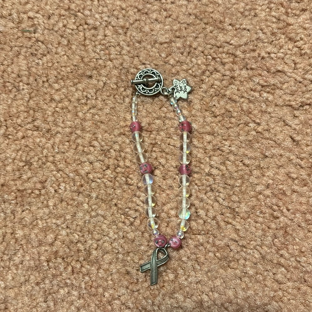 Breast cancer bracelet